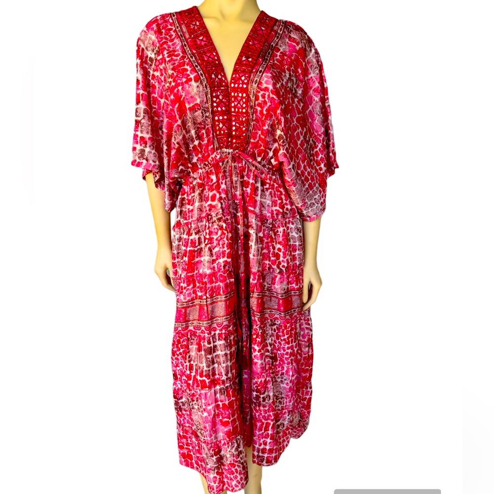 Elegant Pink Maxi Dress
